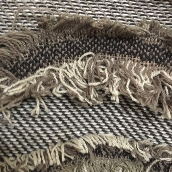 Vintage Silverado New Mexico Designer Shag Vest Single Button Size M - Picture 3 of 6